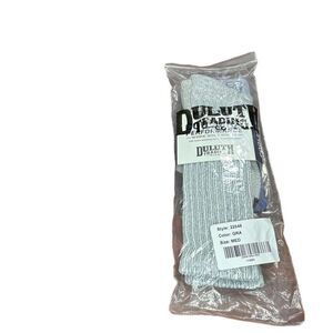 Duluth trading Company Men's Over Calf Tube Sport Socks Gray Size 8-9 USA Made